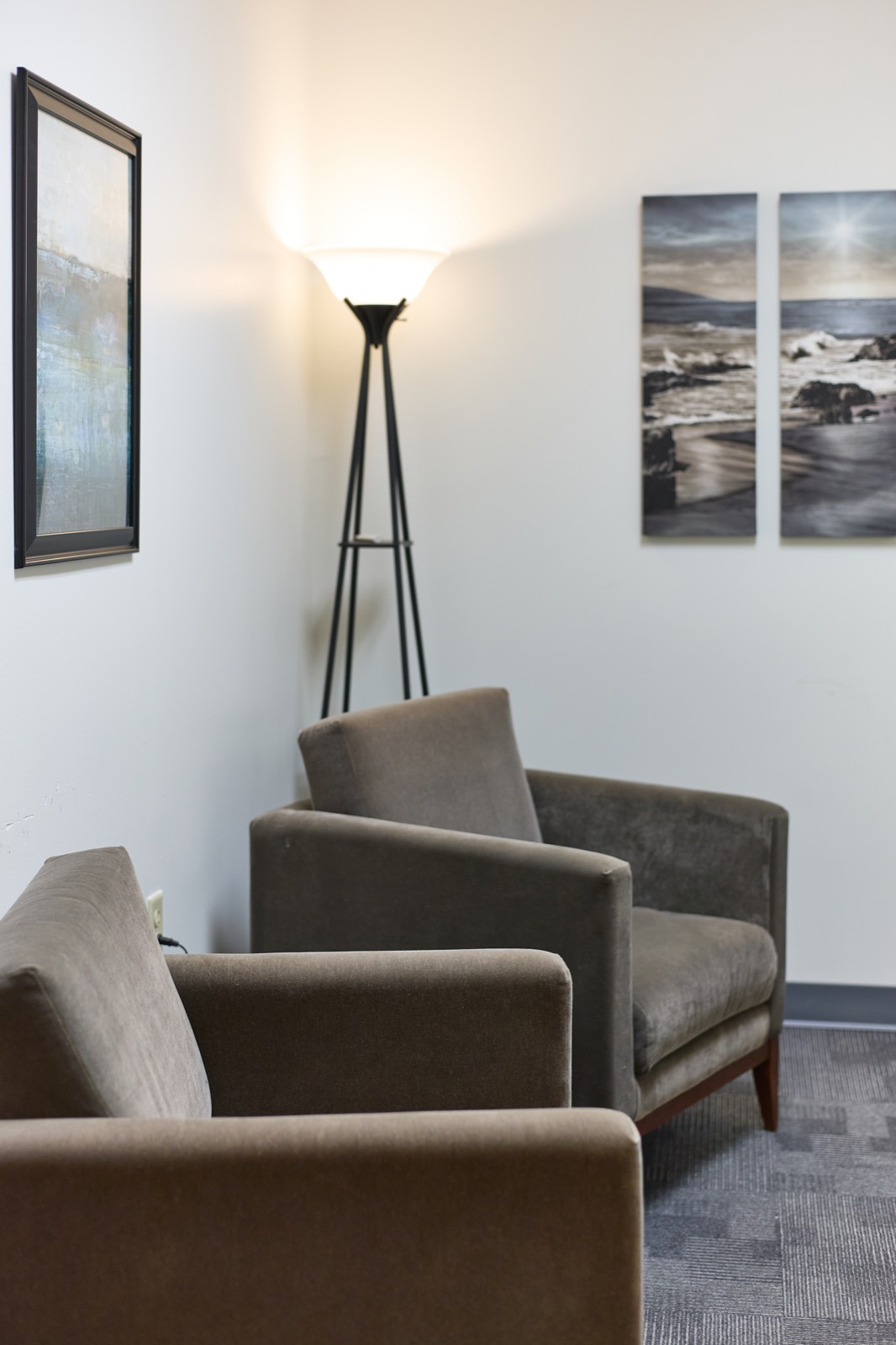 Private therapy room for trauma-focused outpatient care